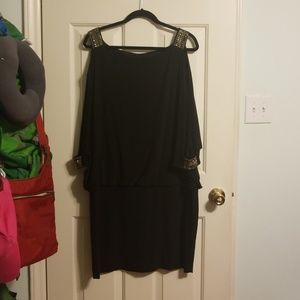 Betsy and Adam black mini dress